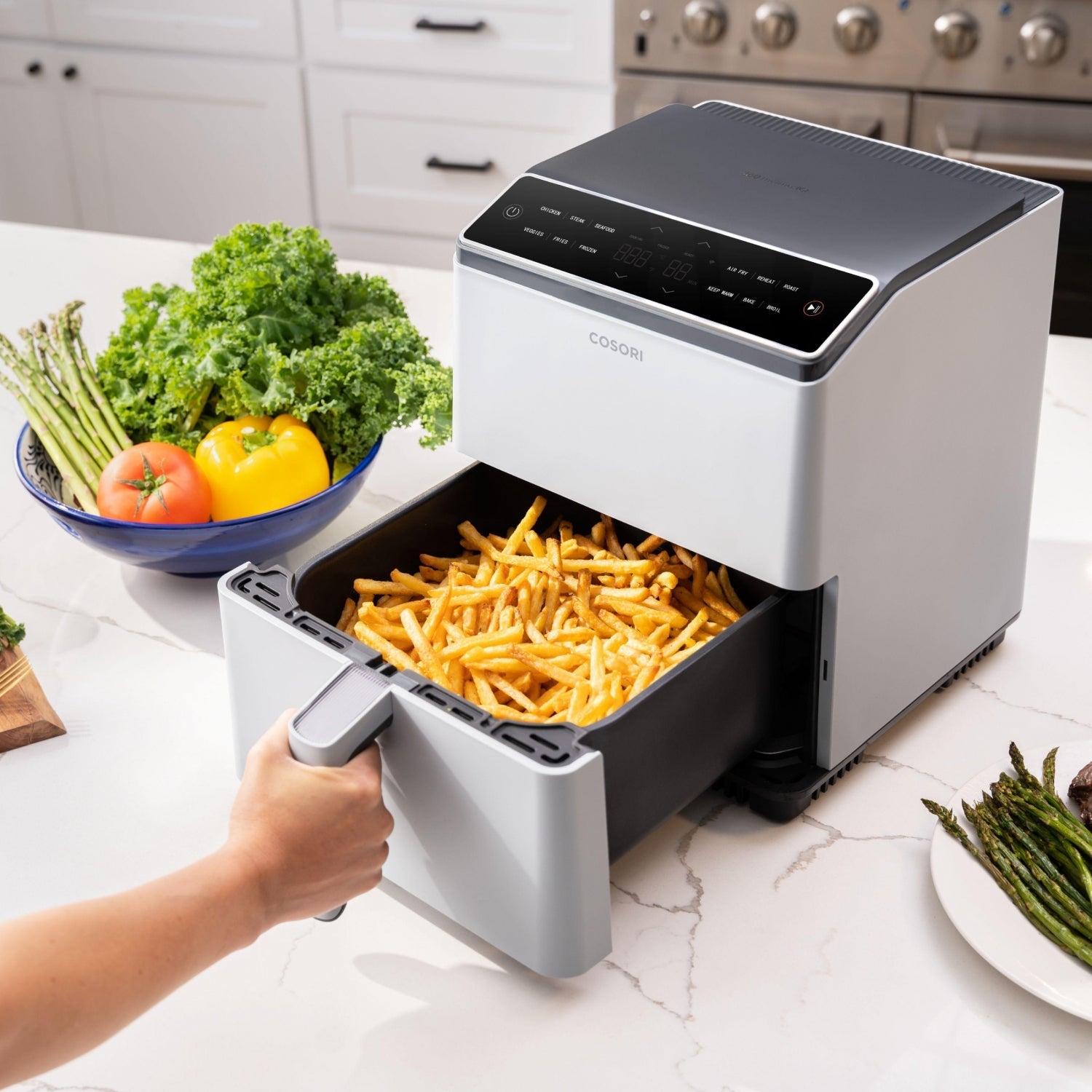 COSORI - Friteuse à air chaud Dual Blaze Chef Edition Grise 6,4 litres