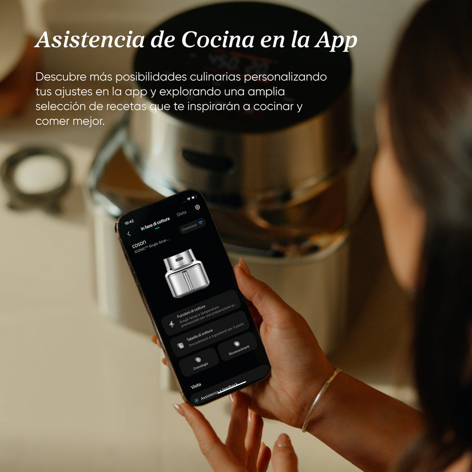 Cosori ICONIC Single Smart 6,2 L en acier inoxydable avec panier, sans PFAS