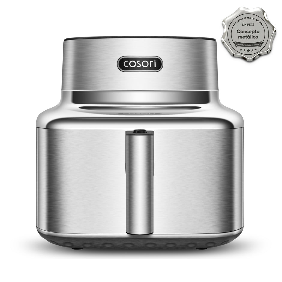 Cosori ICONIC Single Smart 6,2 L en acier inoxydable avec panier, sans PFAS