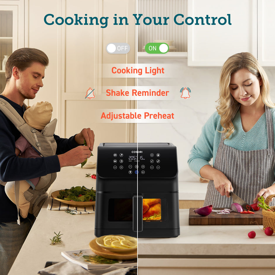 COSORI - Friteuse à air Premium II Plus Window Edition 6,2 litres