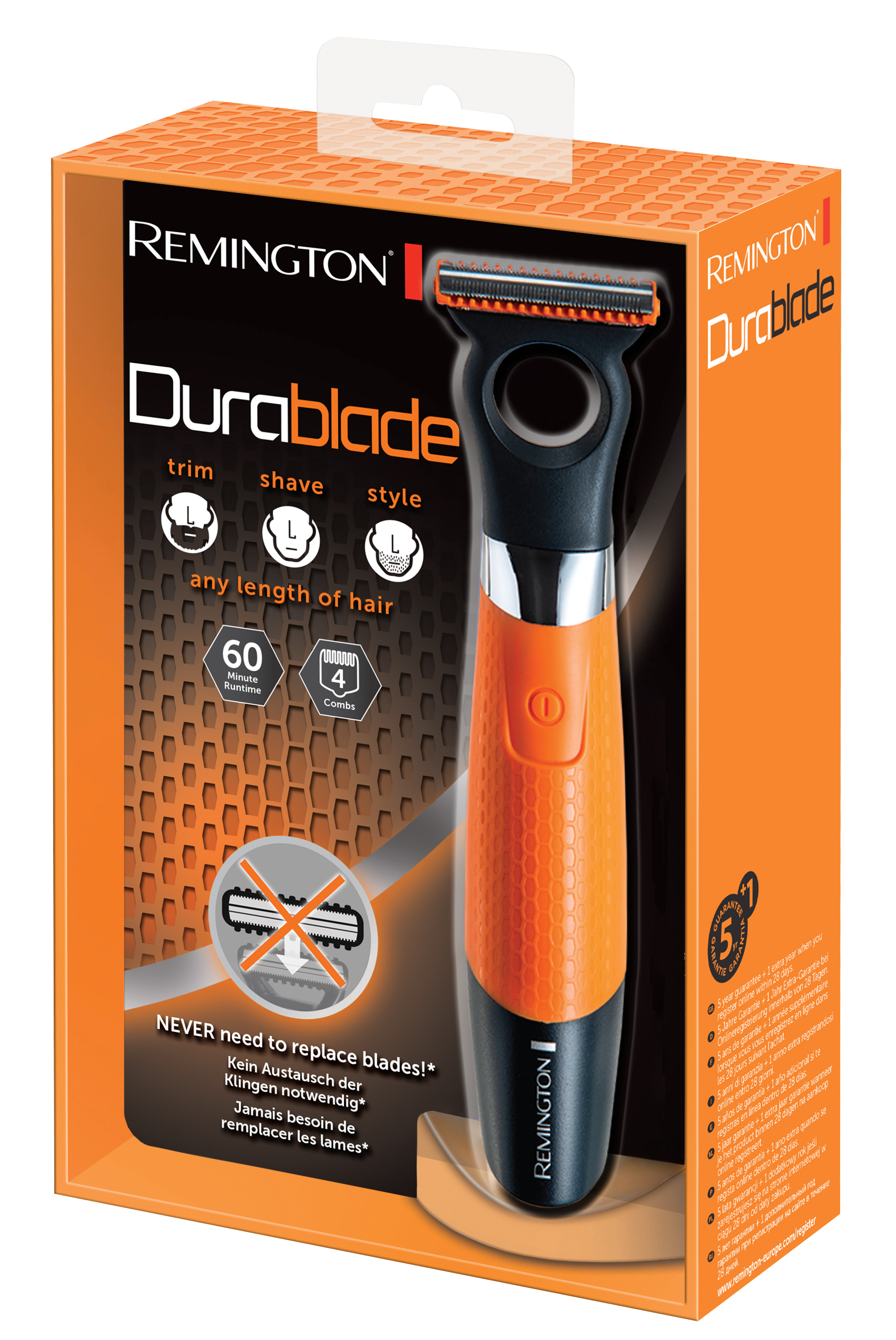 Tondeuse REMINGTON MB050 E51 DuraBlade : Précision et style à chaque coupe