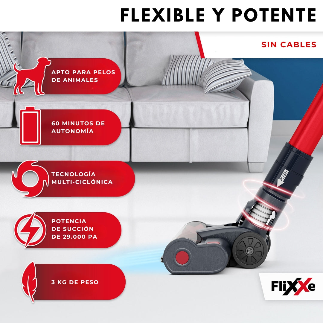 FliXXe Aspiradora inalámbrica T12 150W