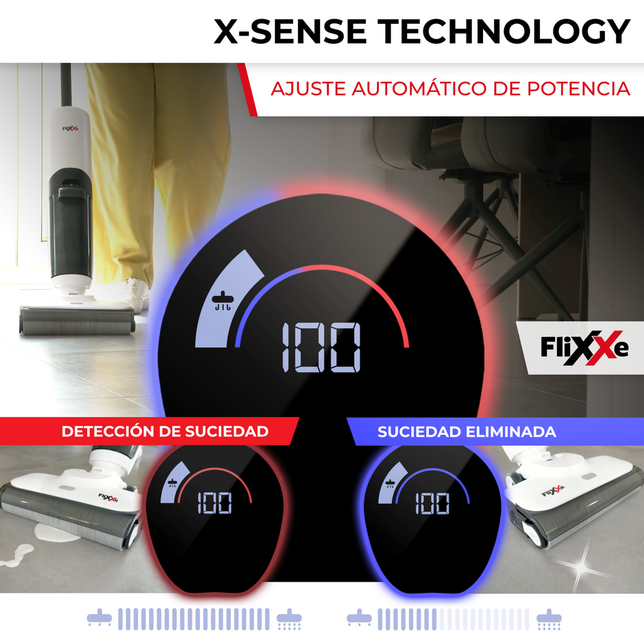 FliXXe Aspiradora multifunción Wet and Dry 2x2 Squizzle 120W