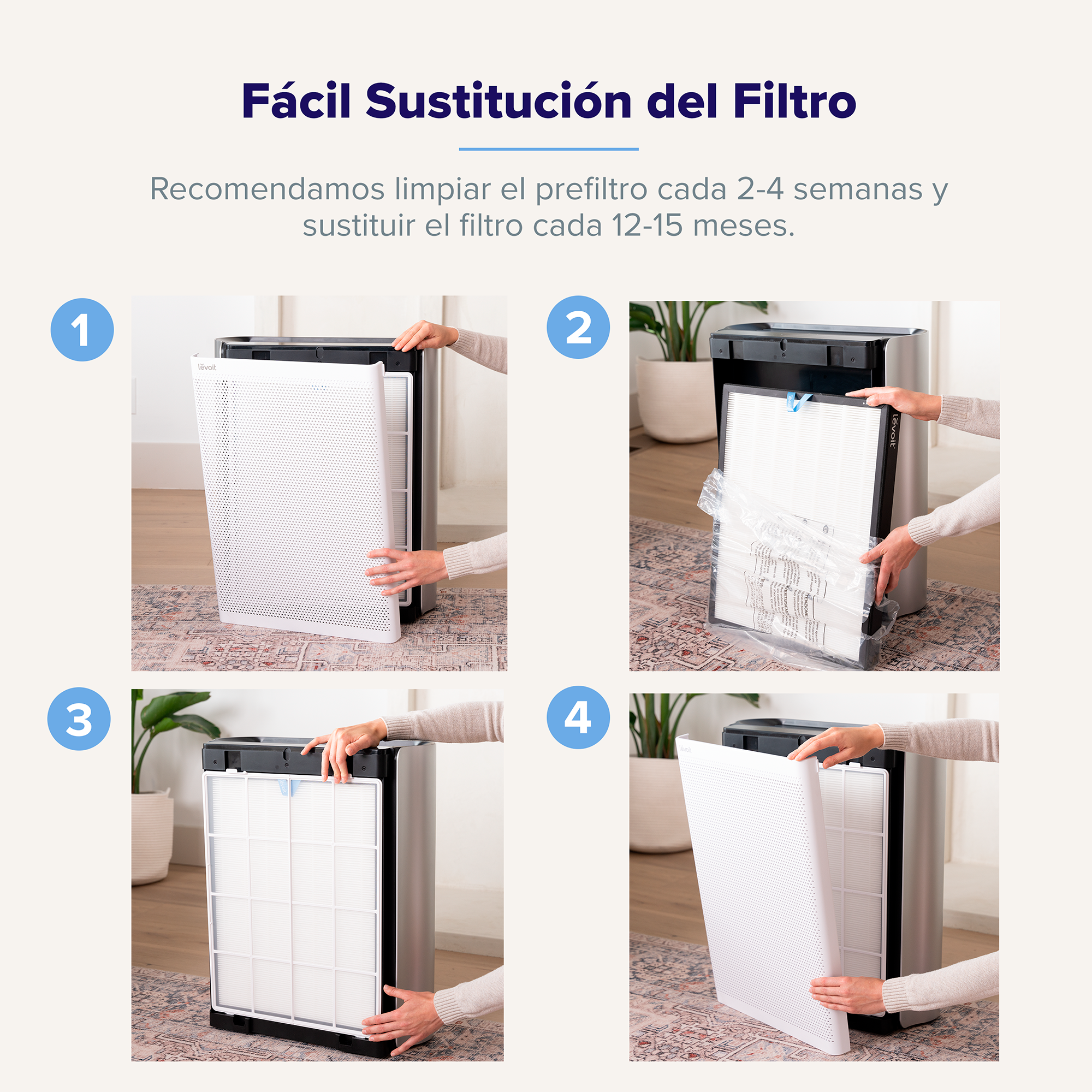 LEVOIT - Filtre à air de rechange pour purificateur d'air Everest