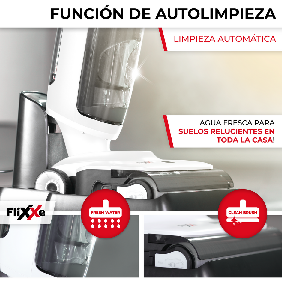 FliXXe Aspiradora multifunción Wet and Dry 2x2 Squizzle 120W