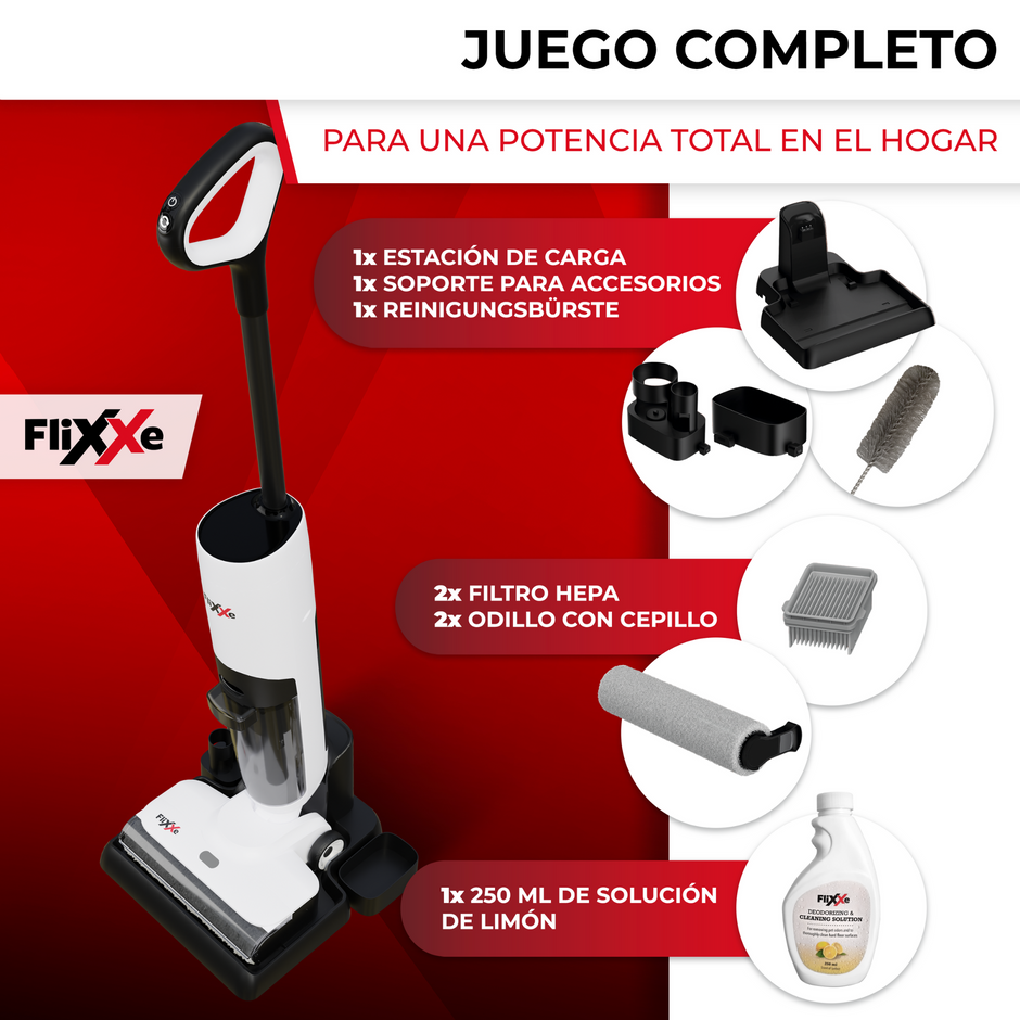 FliXXe Aspiradora multifunción Wet and Dry 2x2 Squizzle 120W