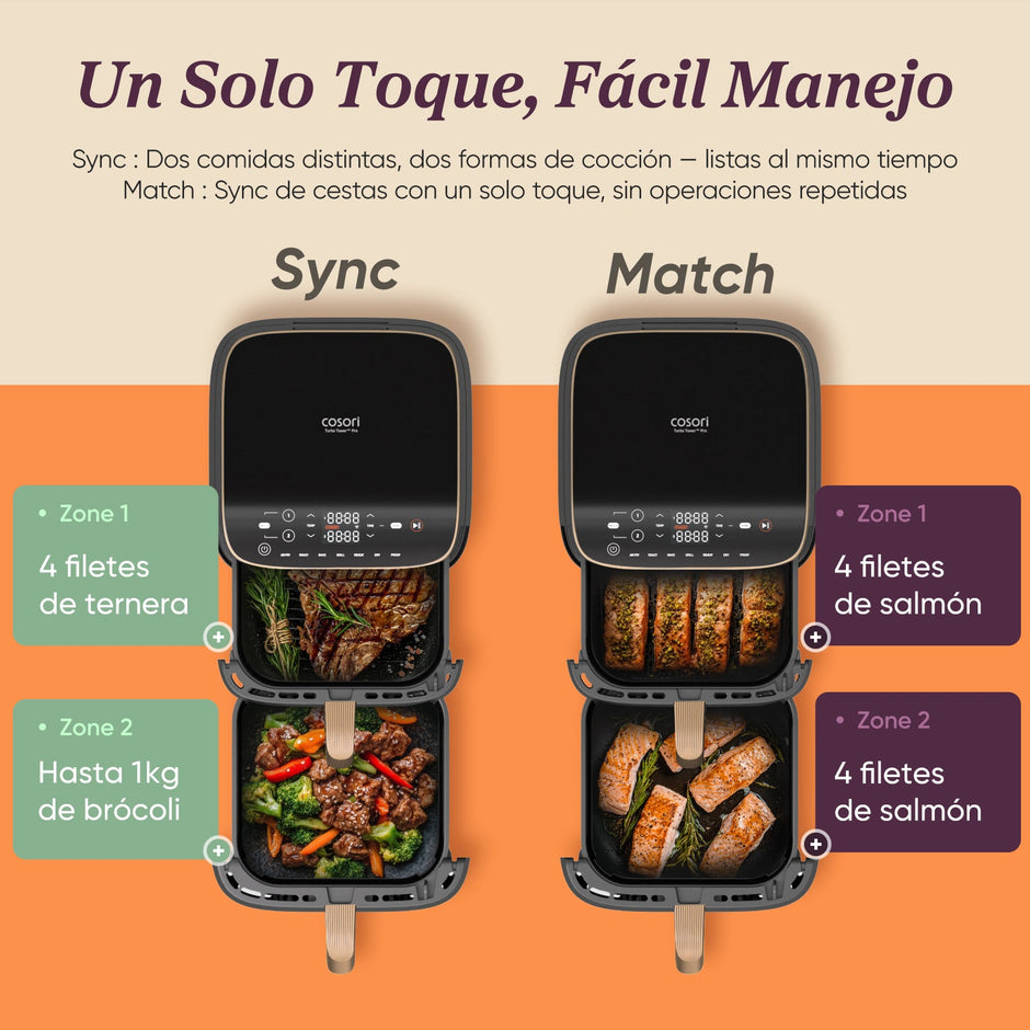 COSORI - Turbo Tower Pro Smart Chef Edition – Freidora de Aire de Torre 10.8L