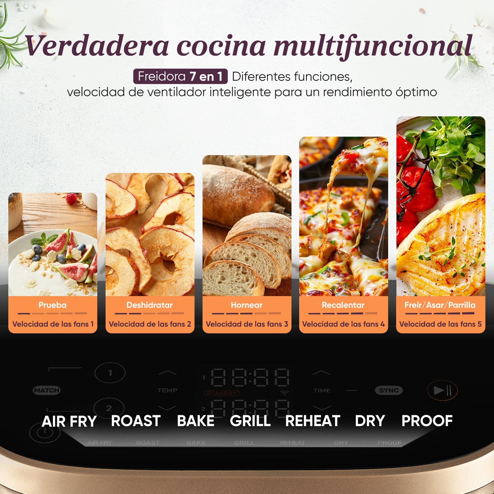 COSORI - Turbo Tower Pro Smart Chef Edition – Freidora de Aire de Torre 10.8L