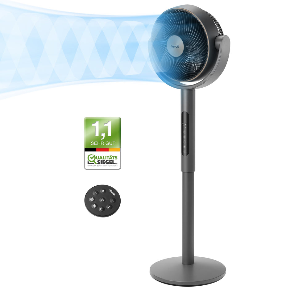 LEVOIT - Ventilador Levoit Pedestal Air Circulator con Tecnología Tri-Cyclonic