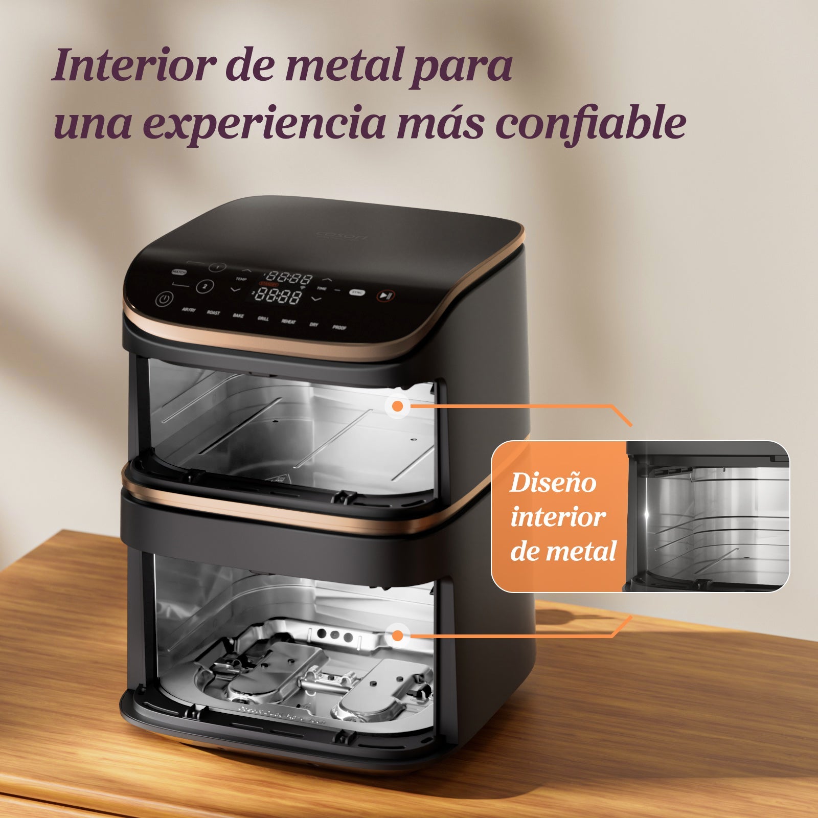 COSORI - Turbo Tower Pro Smart Chef Edition – Freidora de Aire de Torre 10.8L