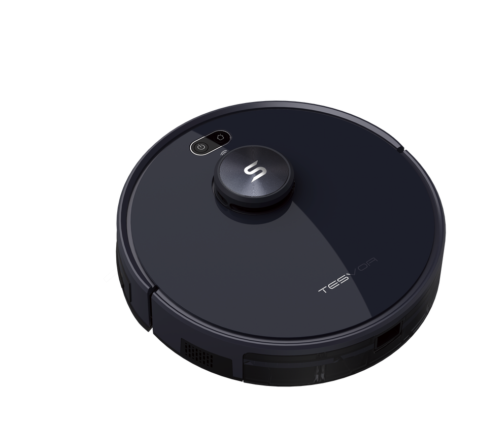 TESVOR S6 - Aspirateur robot avec navigation laser, ultra-puissant (2700 Pa), autonomie de 120 minutes, élimination des allergènes, application de commande vocale et zones sans cible
