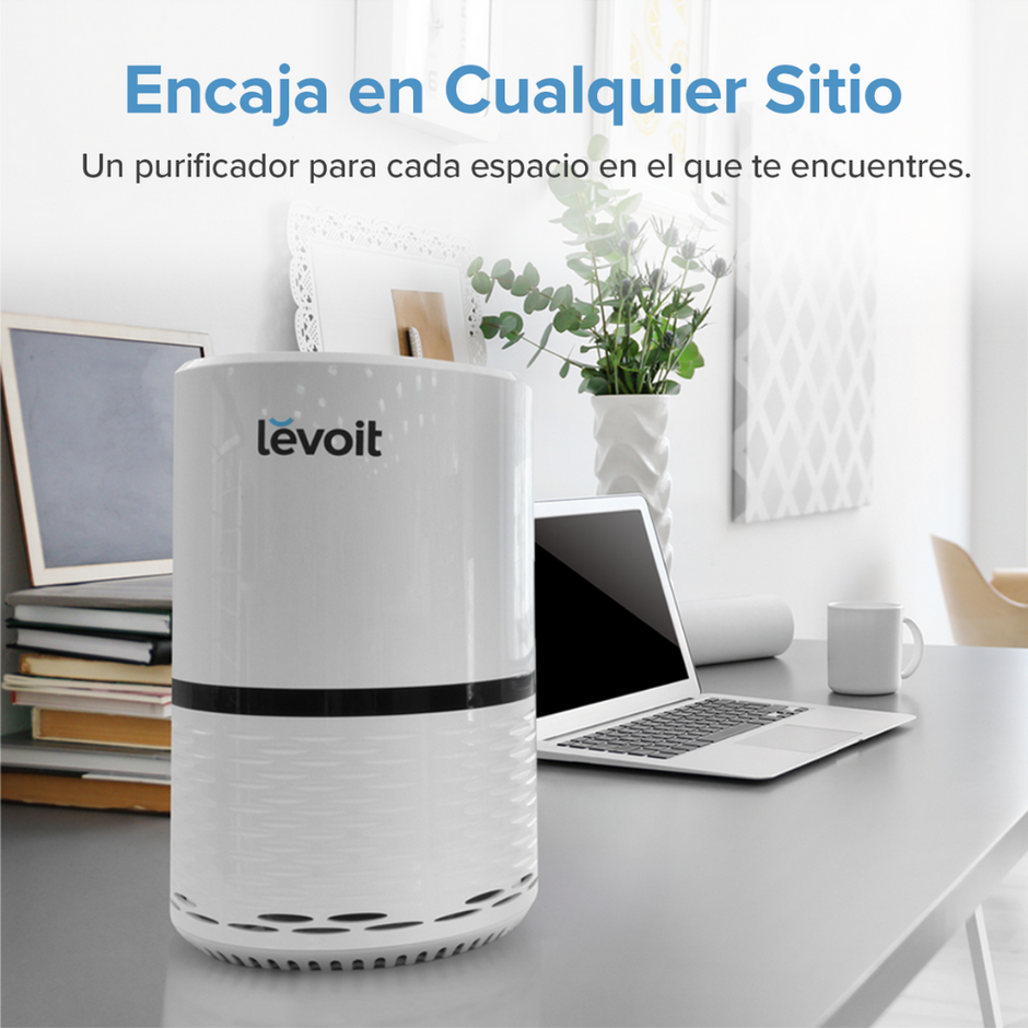 LEVOIT- Purificador de aire TRUE HEPA LV-H132 Blanco