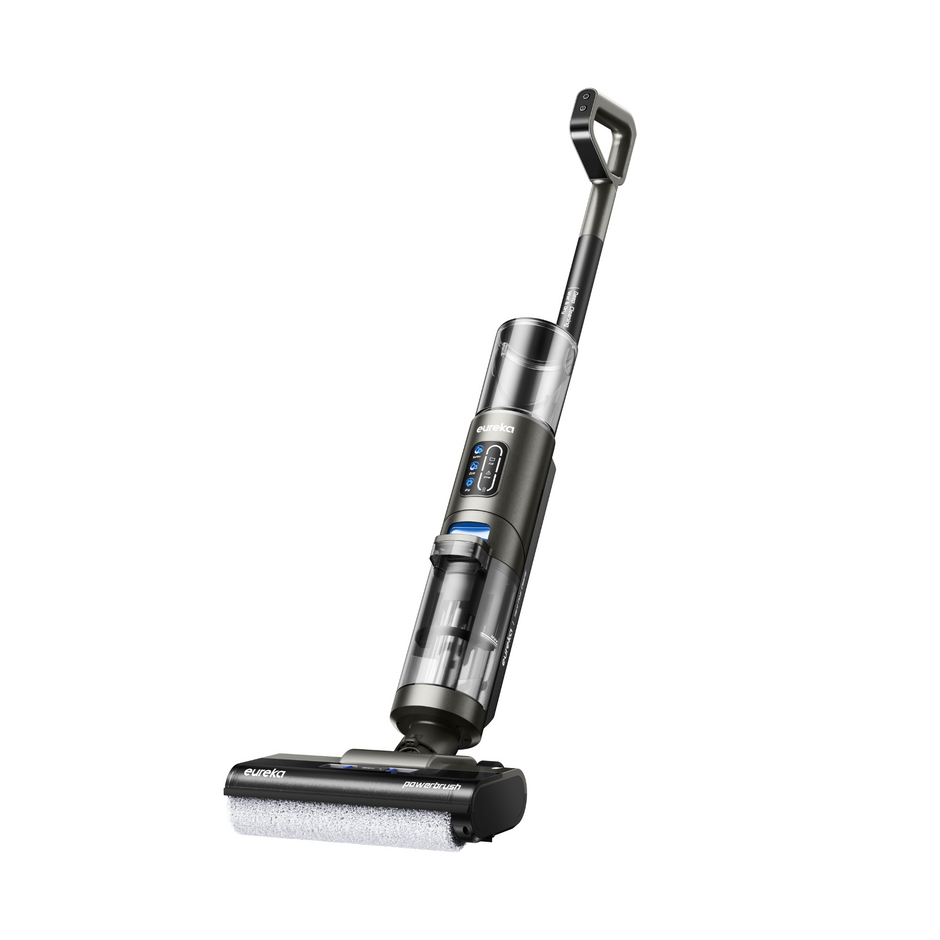 Eureka NEW430 Aspiradora en Seco y Húmedo Sin Cable, Friegasuelos Multisuperficie,  Pelo de Mascotas, Depósito Doble de Agua, Navegación por Voz
