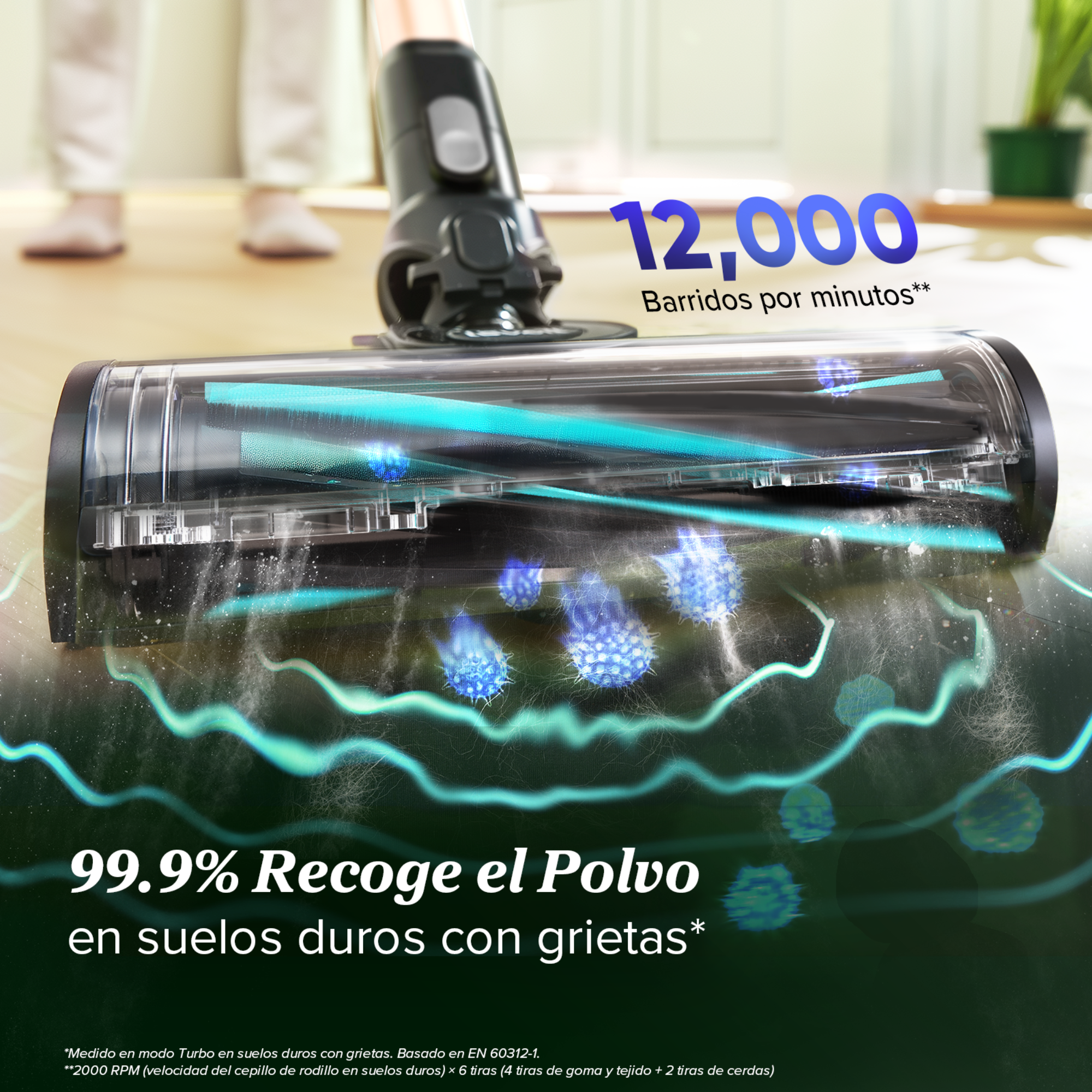 Aspirateur sans fil LEVOIT LVAC-300 Plus avec brosse anti-emmêlement, moteur de 240 W et tête flexible à 180°