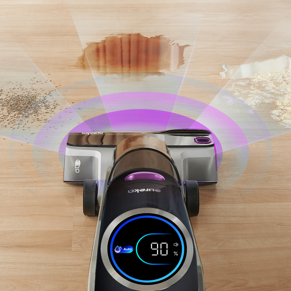 Aspirateur eau et poussière sans fil Eureka RapidWash NEW630, 21 600 Pa, 38 minutes d’autonomie, fonction autonettoyante et anti-enchevêtrement