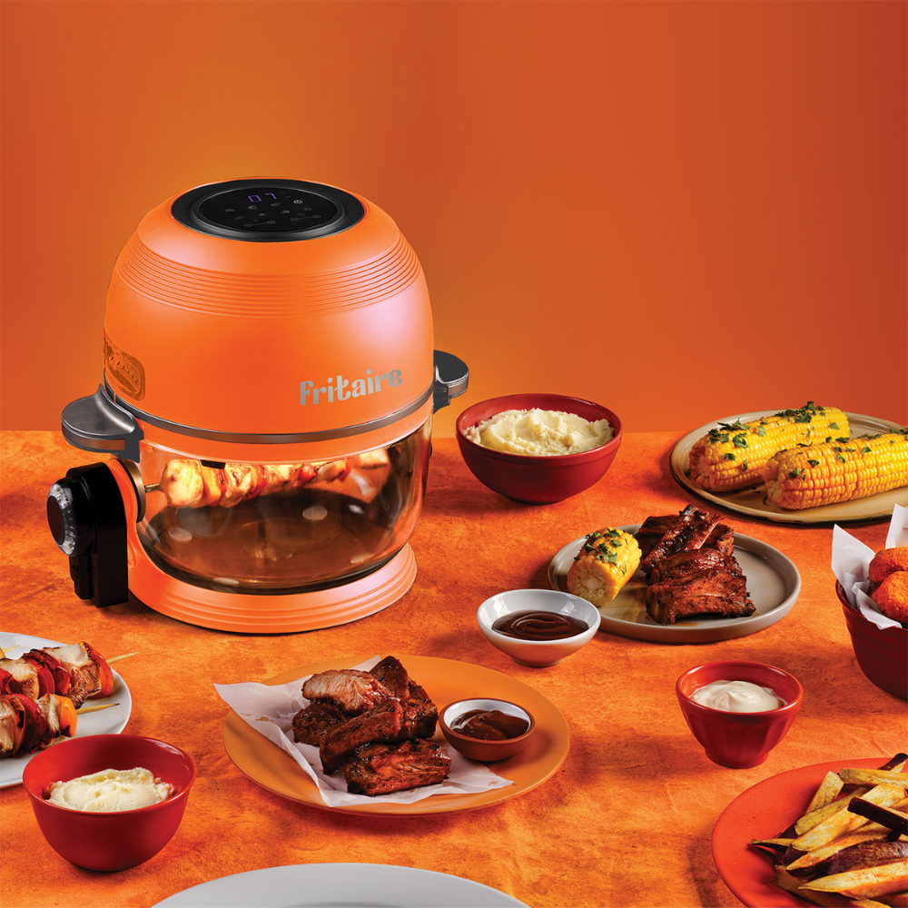 Fritaire - Glass Bowl Air Fryer - Orange