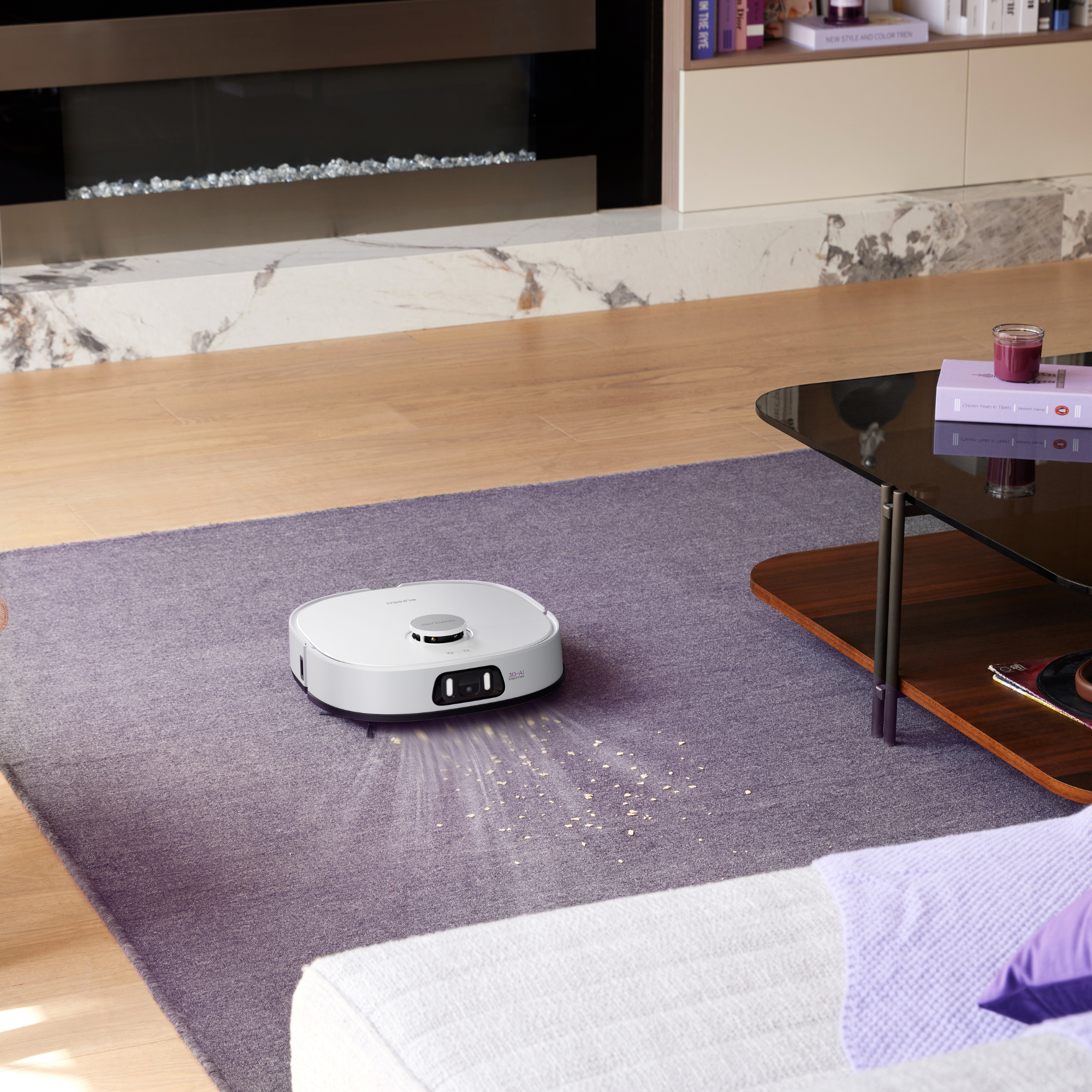 Eureka J15 Pro Ultra Robot Aspirador y Friegasuelos con Succión de 16.200Pa, Anti-Enredos y Lavado con Agua Caliente - Blanco