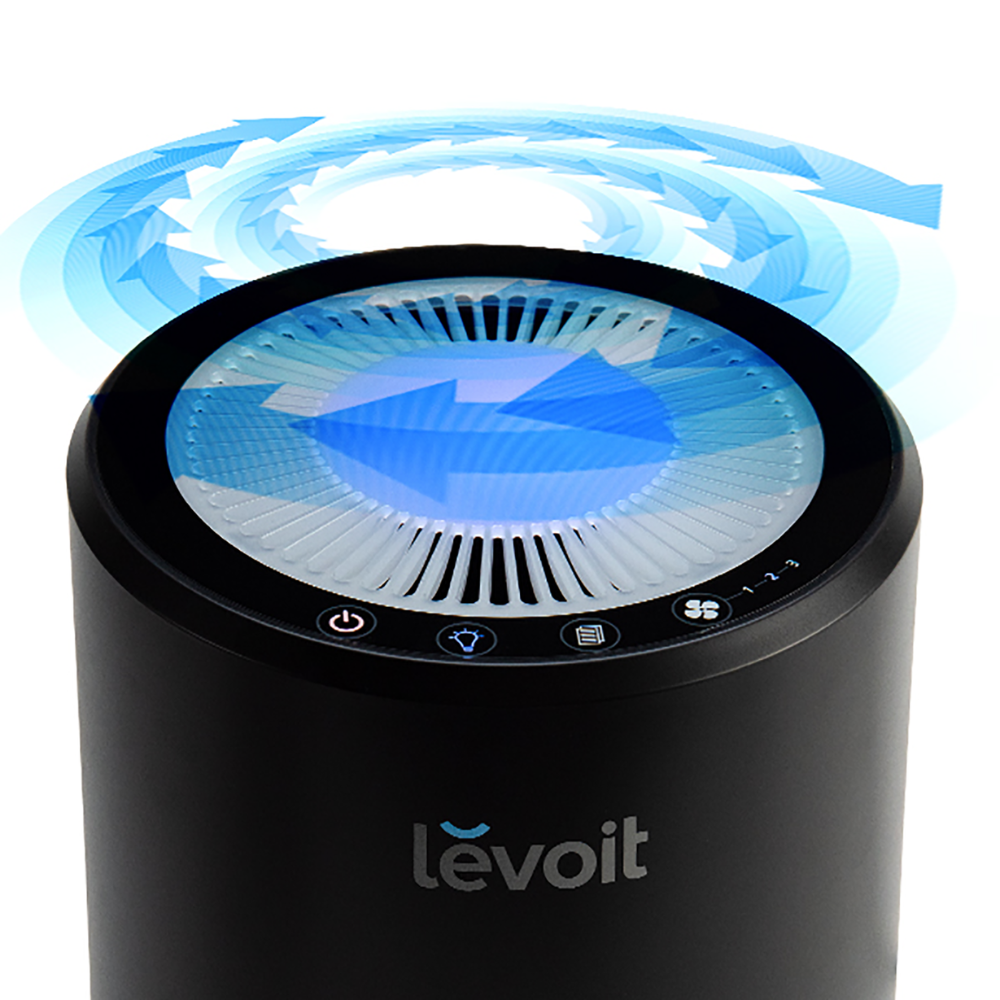 LEVOIT- Purificador de aire TRUE HEPA LV-H132 Negro