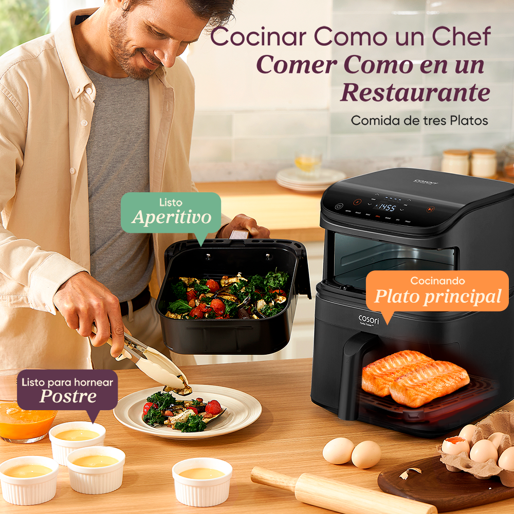 COSORI - Turbo Tower Basic Chef Edition – Freidora de Aire de Torre 10.8L