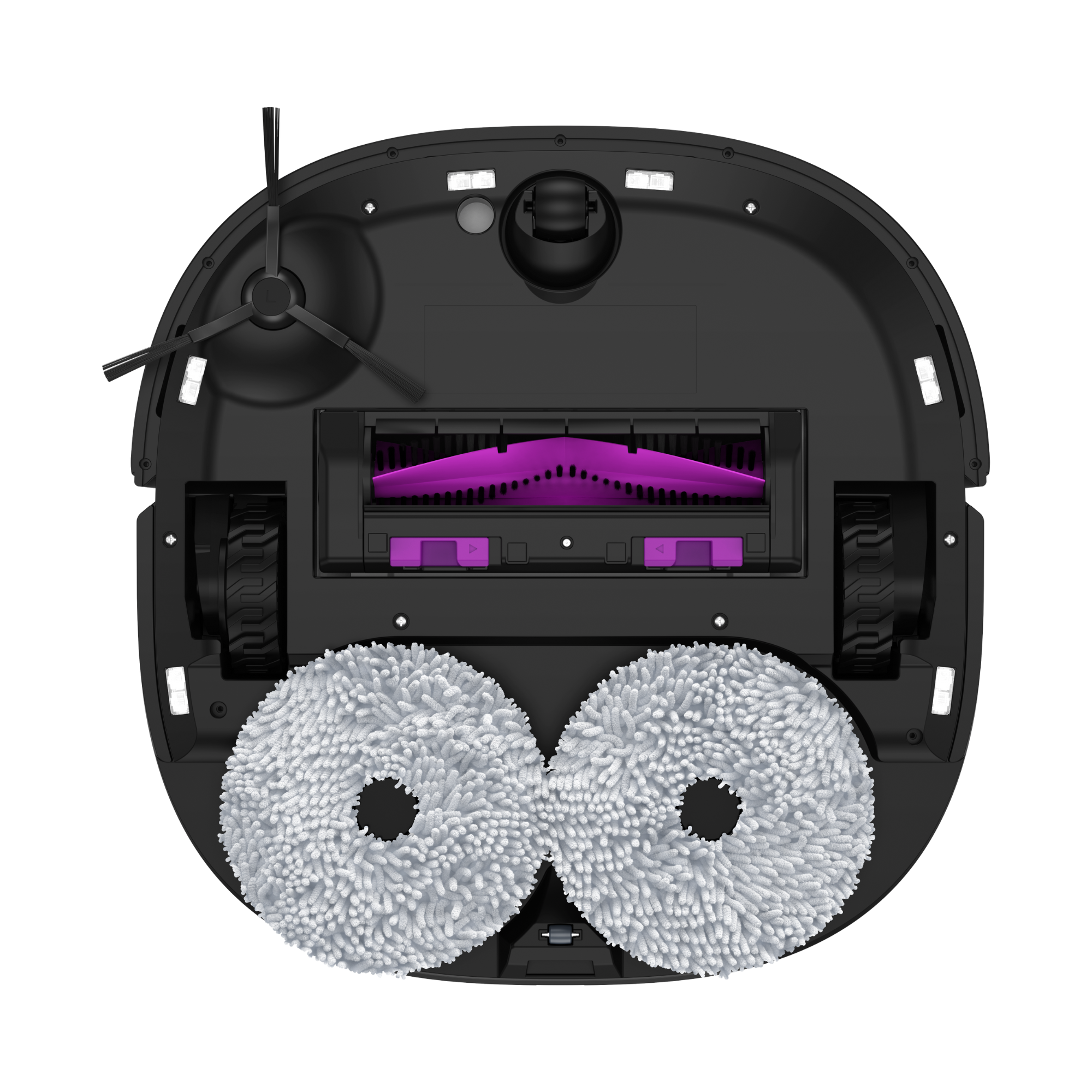 Aspirateur robot laveur Eureka J15 Pro Ultra avec aspiration de 16 200 Pa, système anti-emmêlement et lavage à l'eau chaude - Noir