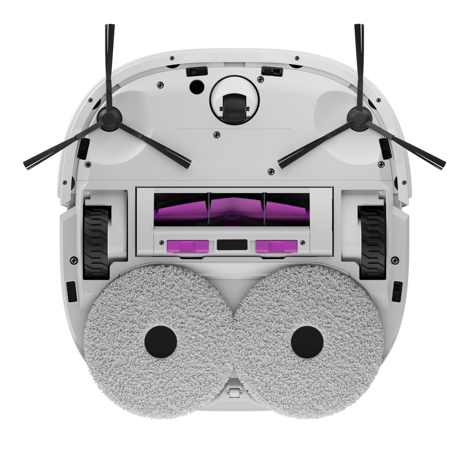 Aspirateur robot laveur Eureka J12 Ultra, station de vidage automatique, lavage et séchage, 5000 Pa, serpillère rotative, double navigation LiDAR, blanc