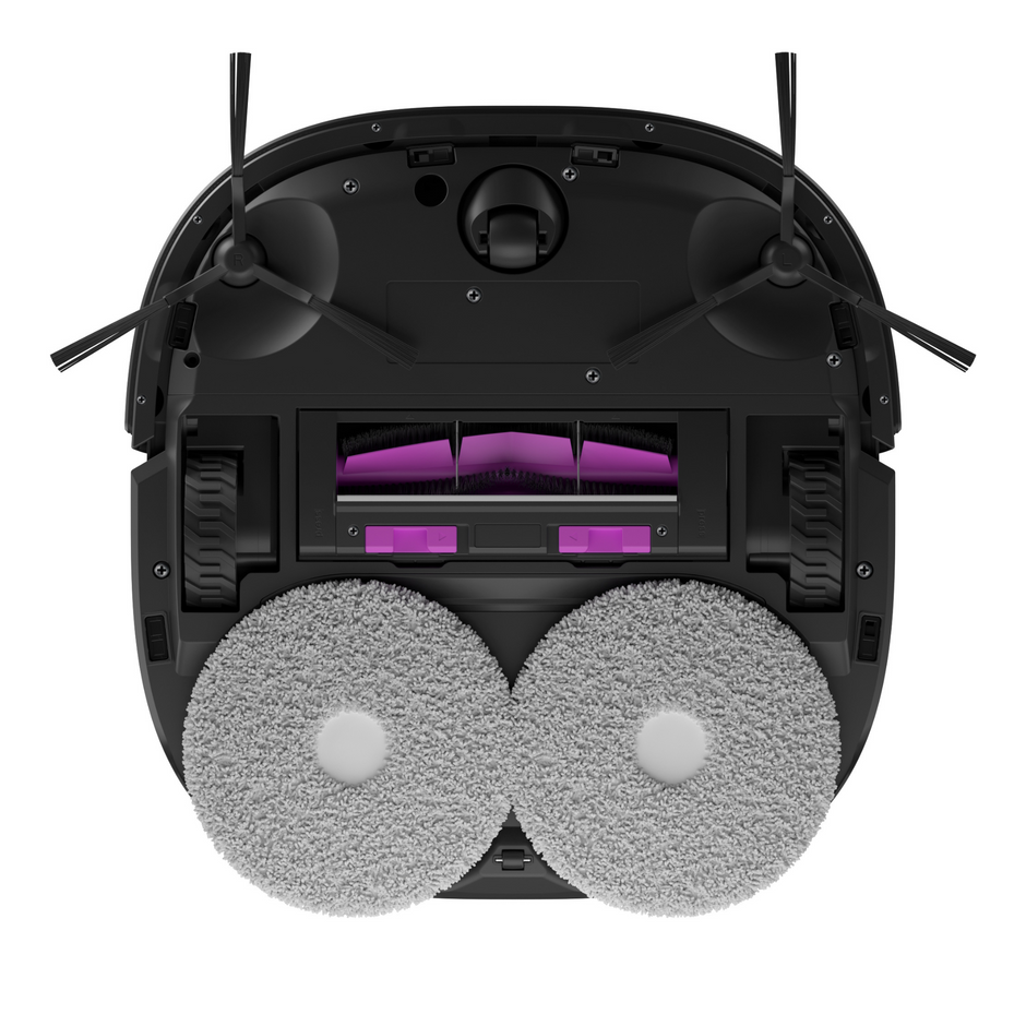 Aspirateur robot laveur Eureka J12 Ultra, station de vidage automatique, lavage et séchage, 5000 Pa, serpillère rotative, double navigation LiDAR, noir