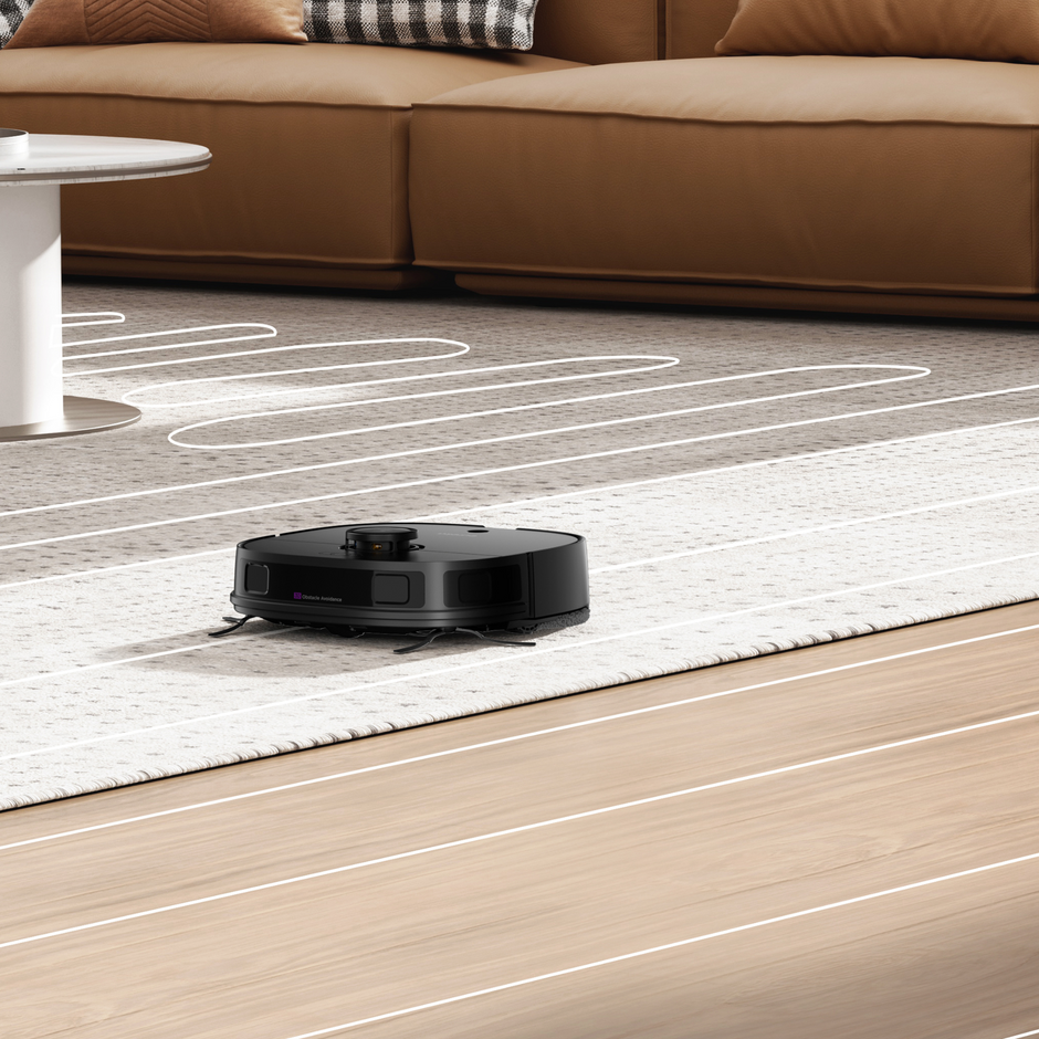 Aspirateur robot laveur Eureka J12 Ultra, station de vidage automatique, lavage et séchage, 5000 Pa, serpillère rotative, double navigation LiDAR, noir