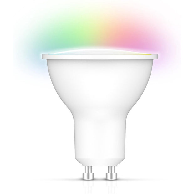 Qnect - Bombilla LED inteligente Wi-Fi GU10 4,5 W