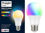 Prolight - Bombilla LED inteligente Zigbee E27 Regulable RGB/Blanco