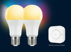 Prolight - 2x Bombillas LED inteligente Zigbee E27 RGB/Blanco Regulable con control remoto