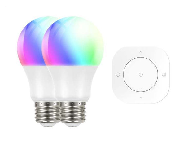 Prolight - 2x Bombillas LED inteligente Zigbee E27 RGB/Blanco Regulable con control remoto