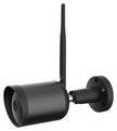 Qnect - Cámara inteligente con Wi-Fi para exteriores, Full HD 1080P, Cable de 12 V y 4,5 m, Detección de movimiento filtrada, Almacenamiento en microSD