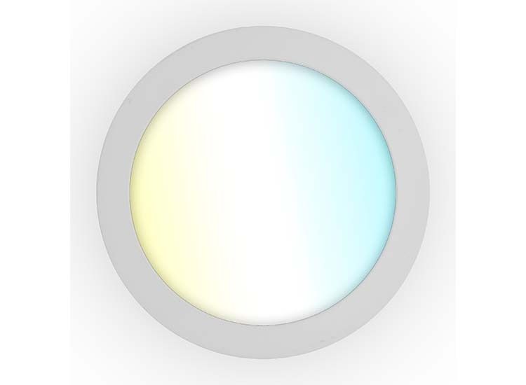 Qnect - Plafón de techo LED inteligente con conexión Wi-Fi, 840 lm, 12 W