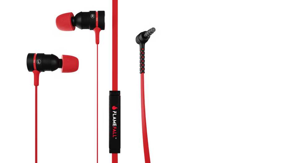 Flamefall Norax - Auriculares gaming HD con drivers de 10mm, micrófono con cancelación de ruido