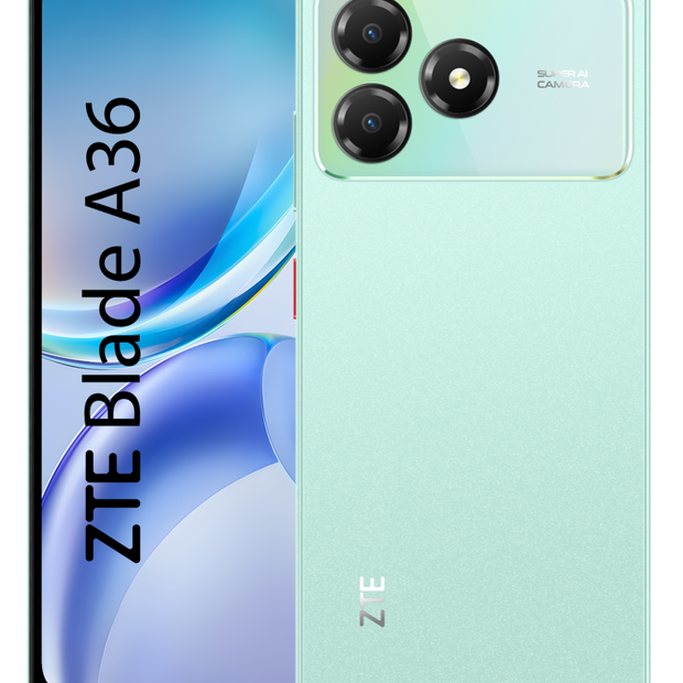 ZTE Blade A36 4+64 Go (4G), écran 6,75", double SIM - Vert d'eau