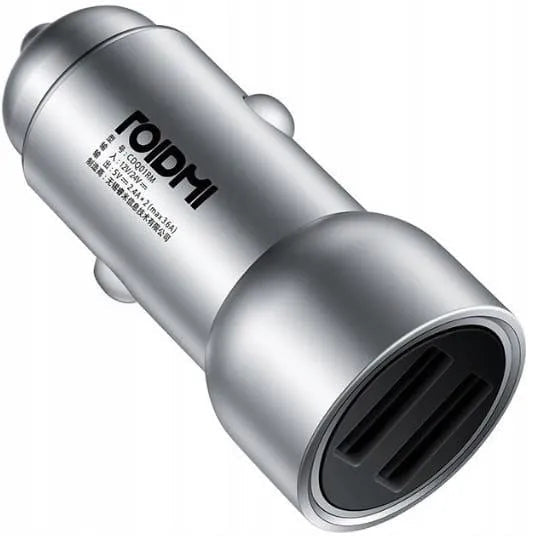 ROIDMI - Chargeur de voiture 18 W avec 2 ports USB 